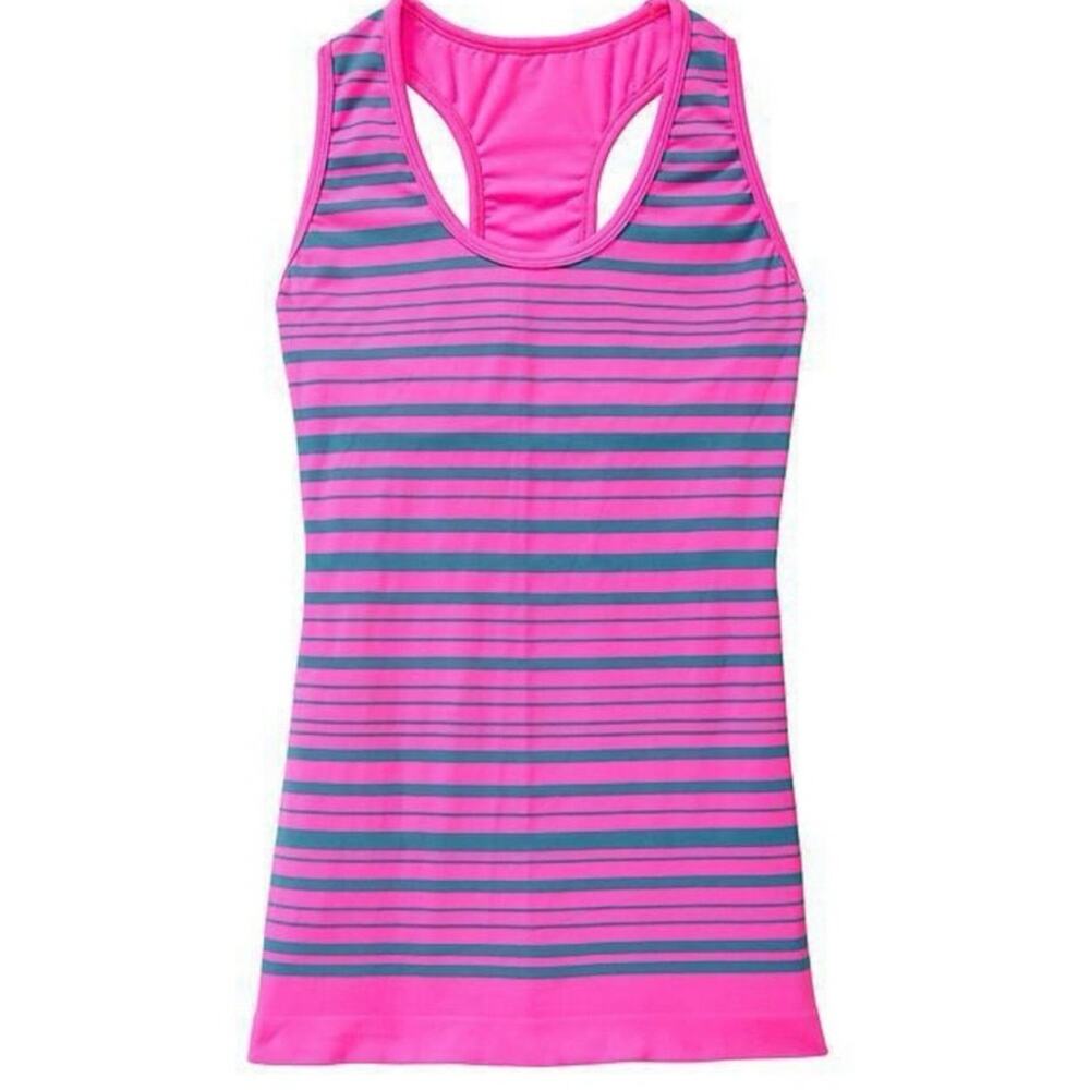 Athleta Neon Stripe Racerback Tank